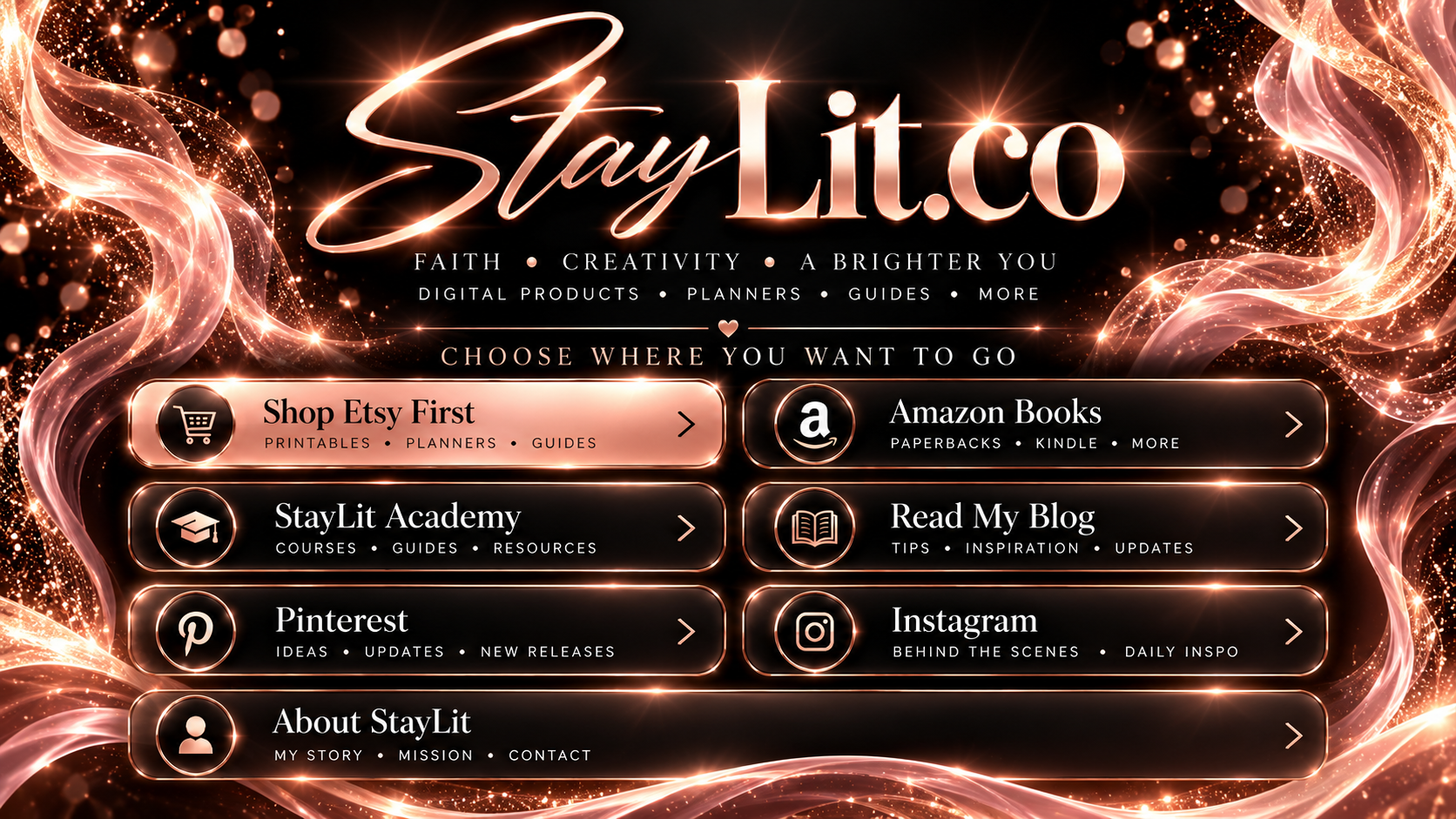 StayLit.co — choose where you want to go